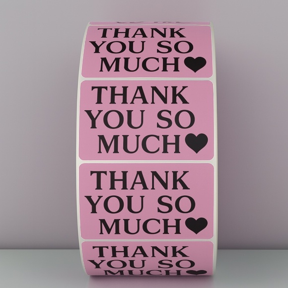 Thank You So Much Stickers – Heart Labels for Small Business Packaging Orders - Picture 4 of 11